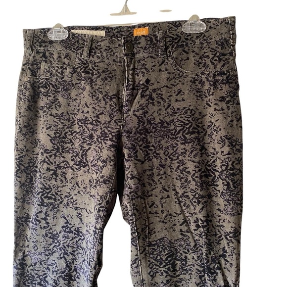 Pilcro Letterpress Ted Corduroy Olive Green Serif Black Mid Rise Pants SZ 28 - Picture 4 of 14